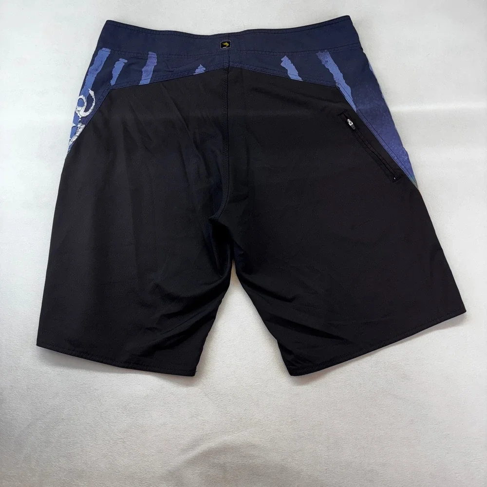 Salt Life Mens Board Shorts Black Sunset Fade Swim Trunks Size 36 Fishing Trunks